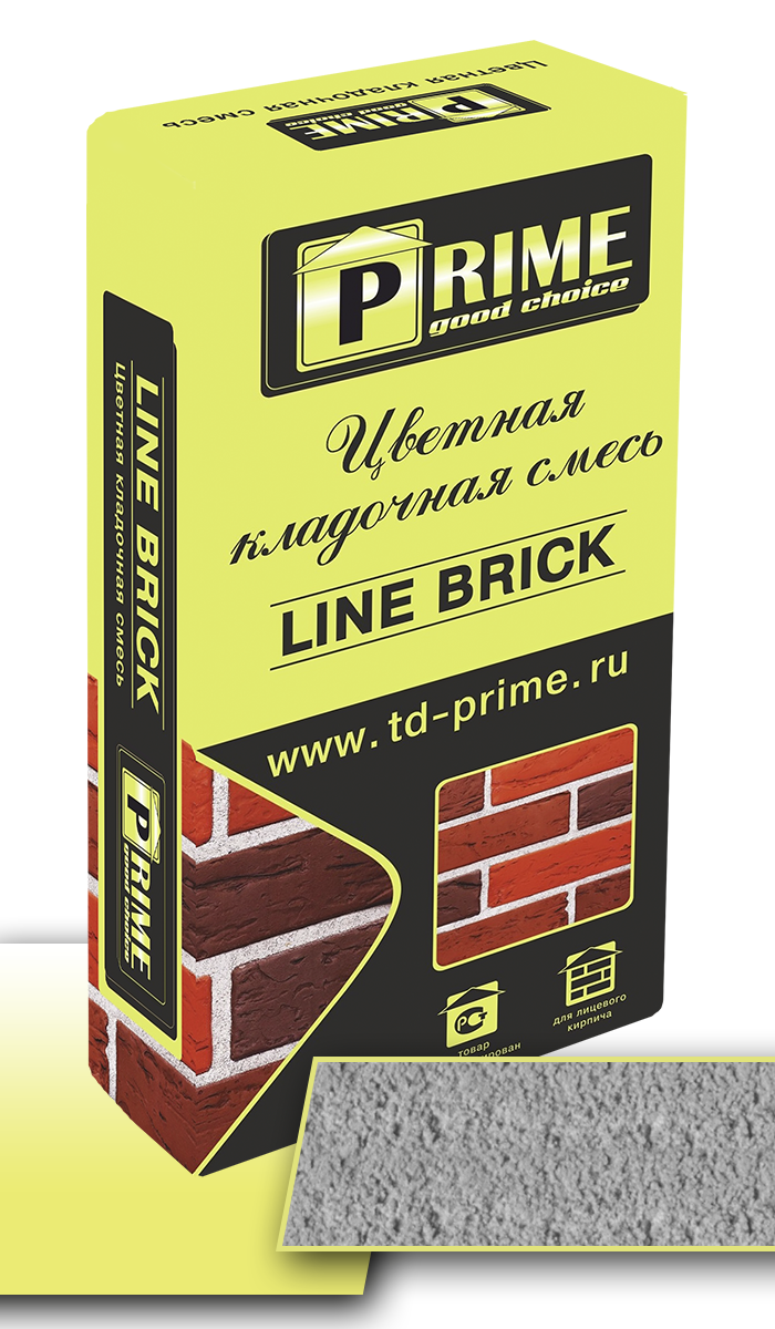 Prime Цветная кладочная смесь Line Brick "Wasser" Жемчужная, 25 кг